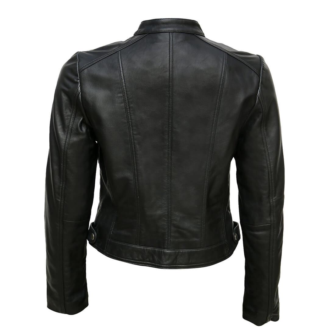 Alice Black Motorcycle Leather Jacket